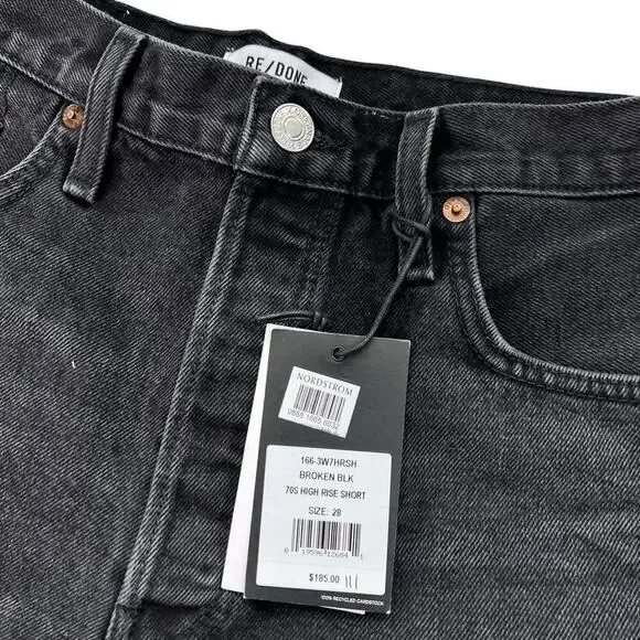 New Women’s RE/DONE The 70’s High Rise Shorts Size 28 - Picture 5 of 10